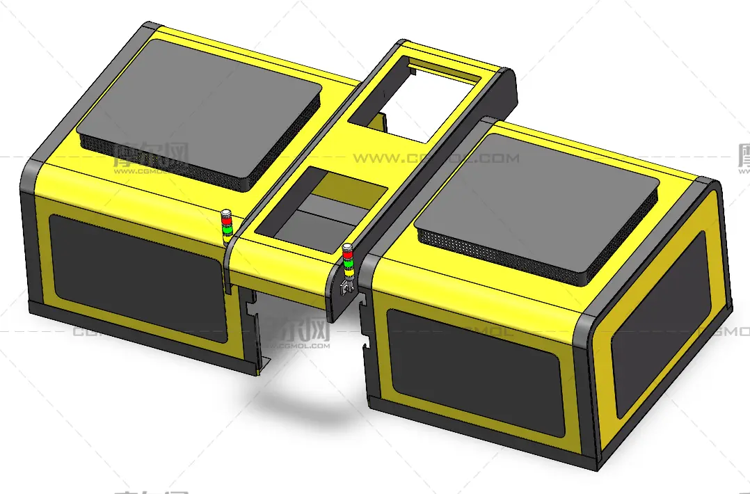 机床防护罩solidworks模型