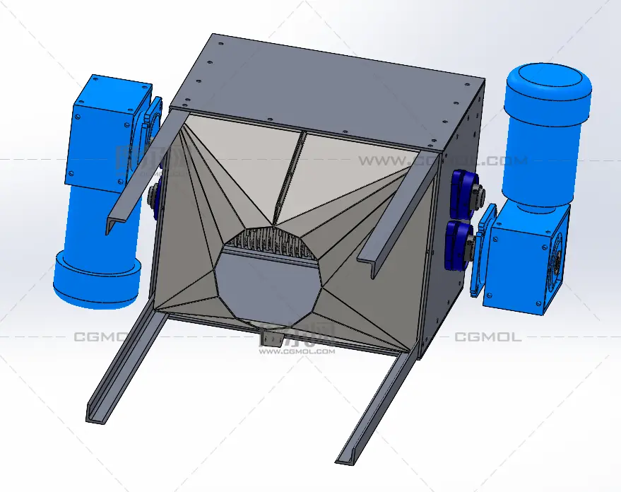 粉碎机设备solidworks模型