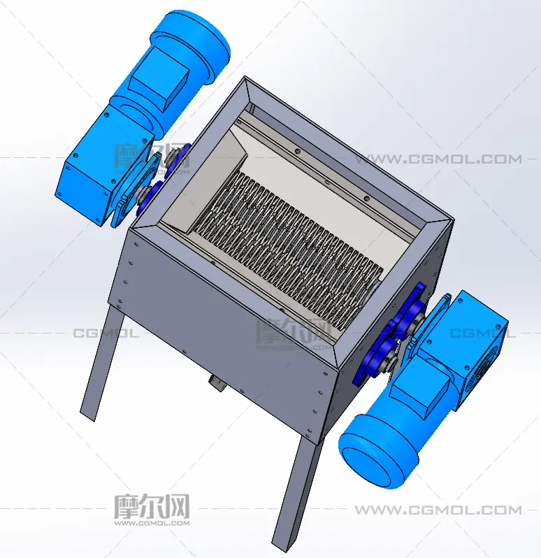 粉碎机设备solidworks模型