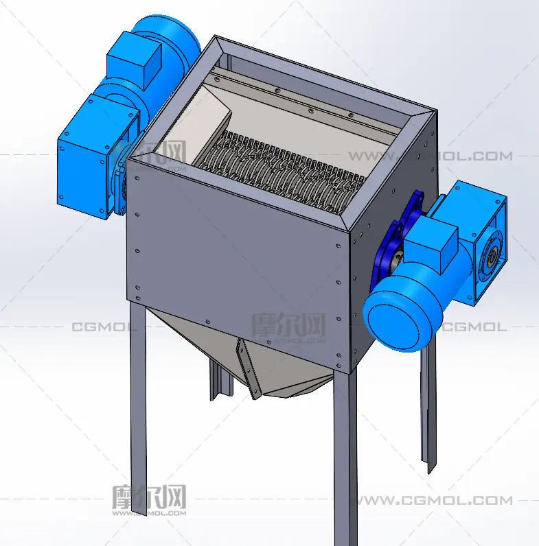 粉碎机设备solidworks模型