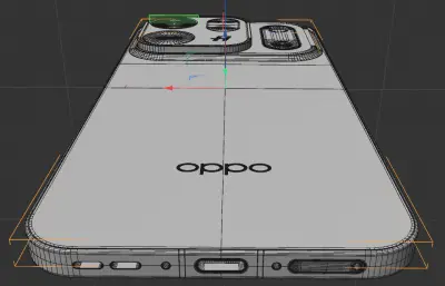 OPPO Find X10拍摄手机c4d,keyshot模型,有fbx和obj格式