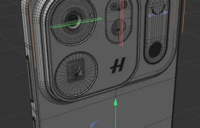 OPPO Find X10拍摄手机c4d,keyshot模型,有fbx和obj格式