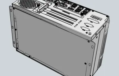 E7DL工控机外壳step模型