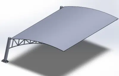 停车场车棚solidworks模型