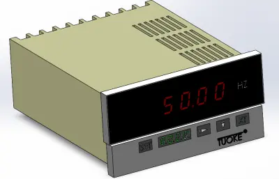 DB4智能工频表外观solidworks模型