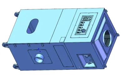 离子除尘机外观solidworks模型