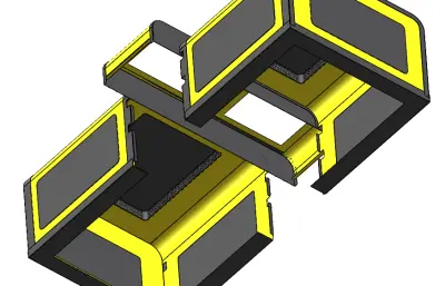机床防护罩solidworks模型