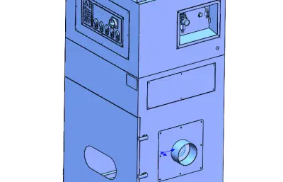 离子除尘机外观solidworks模型