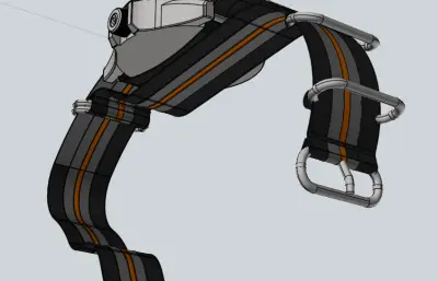 重型潜水员手表的3D模型