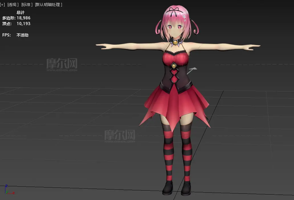 Momo Belia Deviluke动漫女孩obj模型
